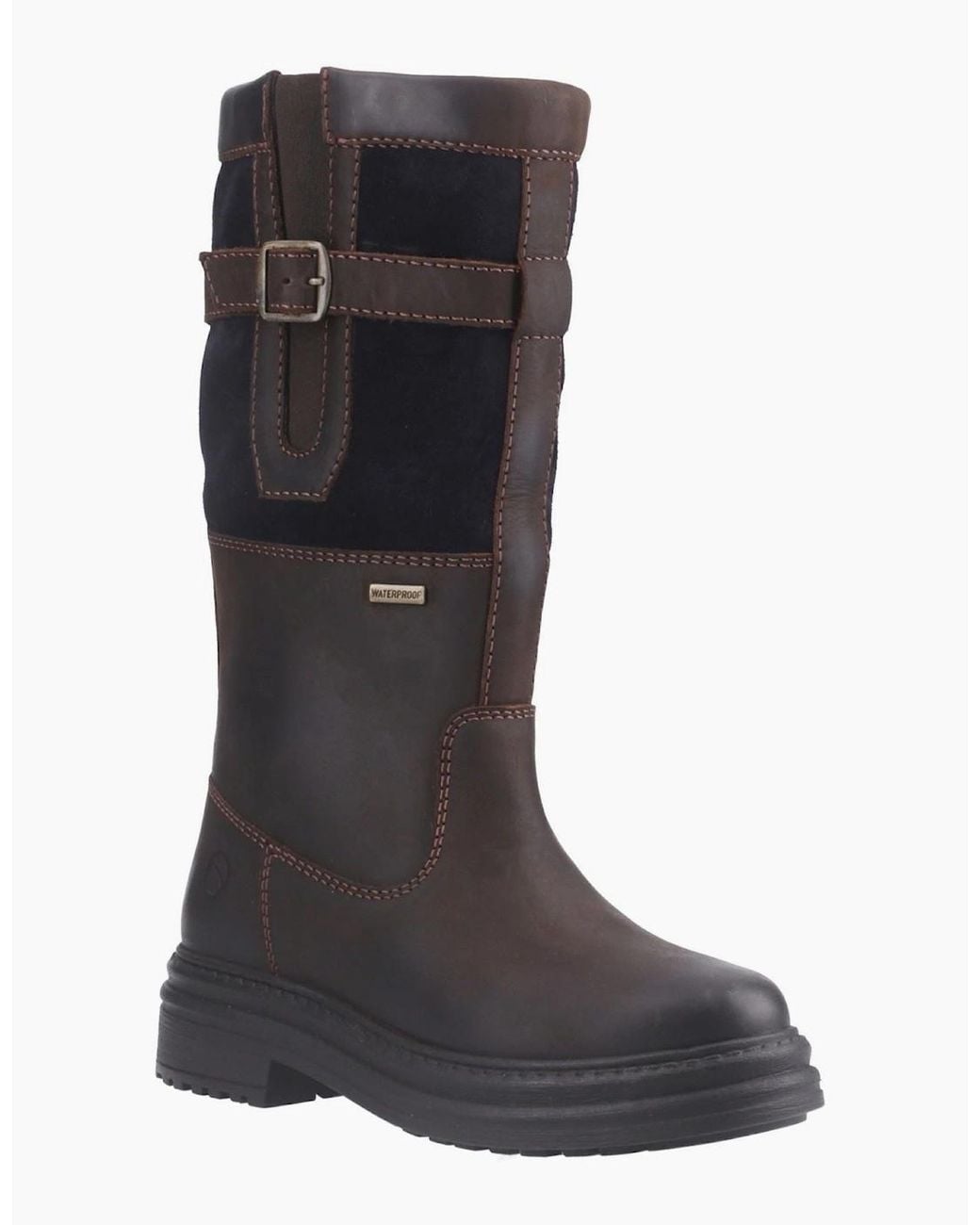 Cotswold Black Broadwell Leather Boots