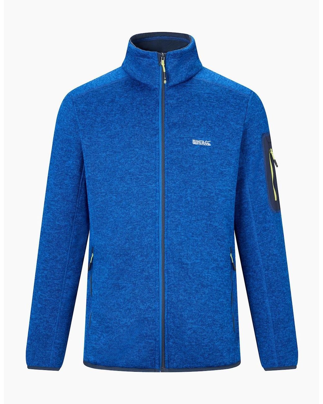 Regatta Blue Newhill Marl Full Zip Fleece Jacket for men