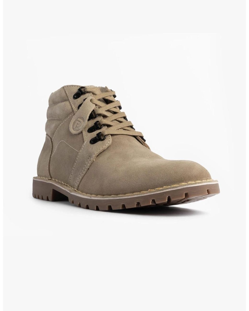 Popps Natural Trooper Desert Boots Taupe for men