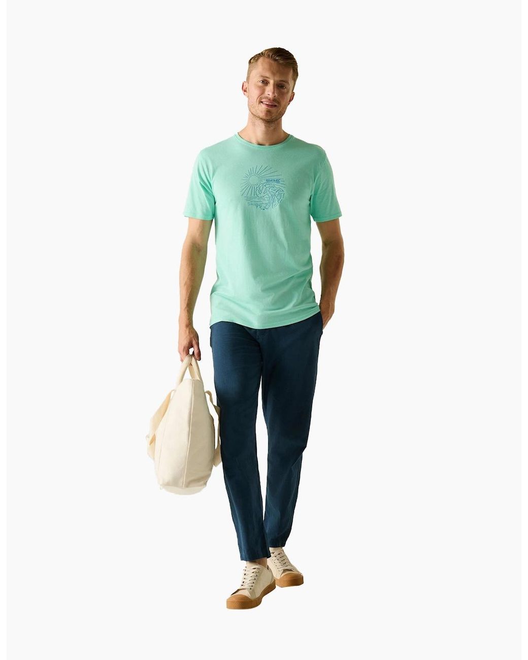 Regatta Green Cline Ix Sea Wave T-Shirt for men