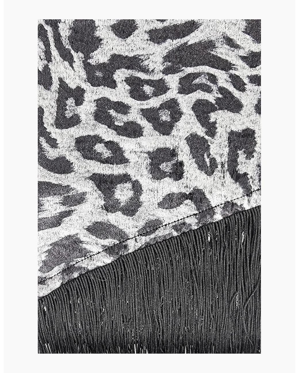 Nooki Design Black Stevie Lame Scarf