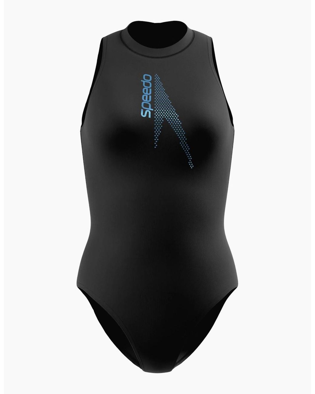 Speedo Black Ladies Hydrasuit Solid One Piece Swimsuit