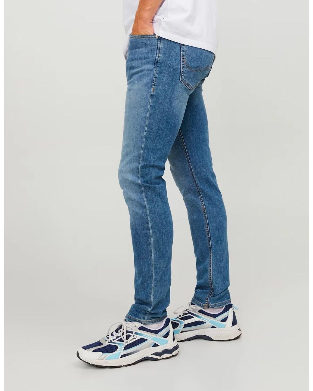 Jack & Jones Blue Jjiglenn Slim Fit Jean Mid for men