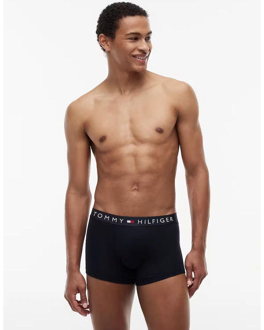 Tommy Hilfiger Blue 3 Pack Waistband Trunks for men