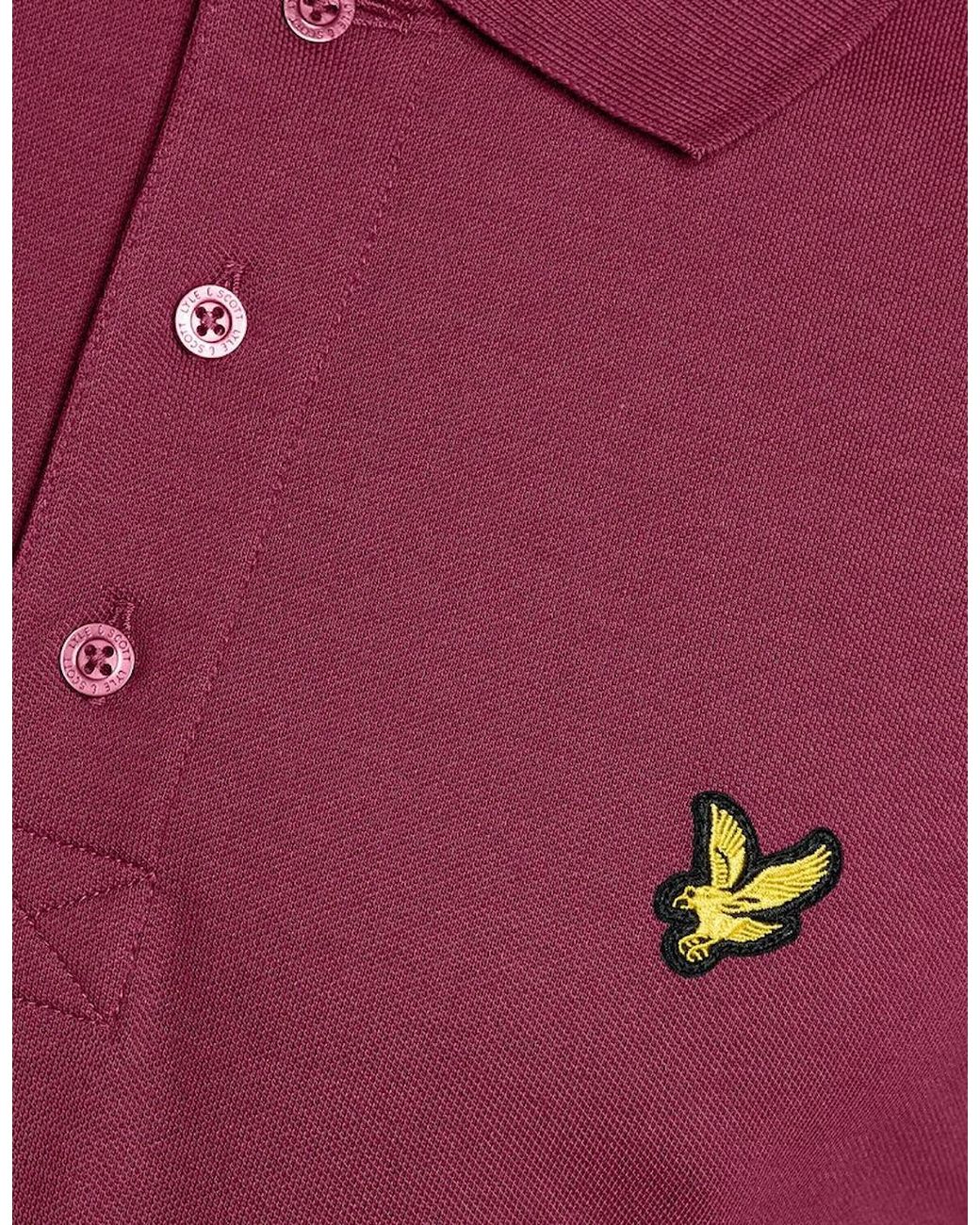 Lyle & Scott Red Everyday Cotton Polo Shirt for men