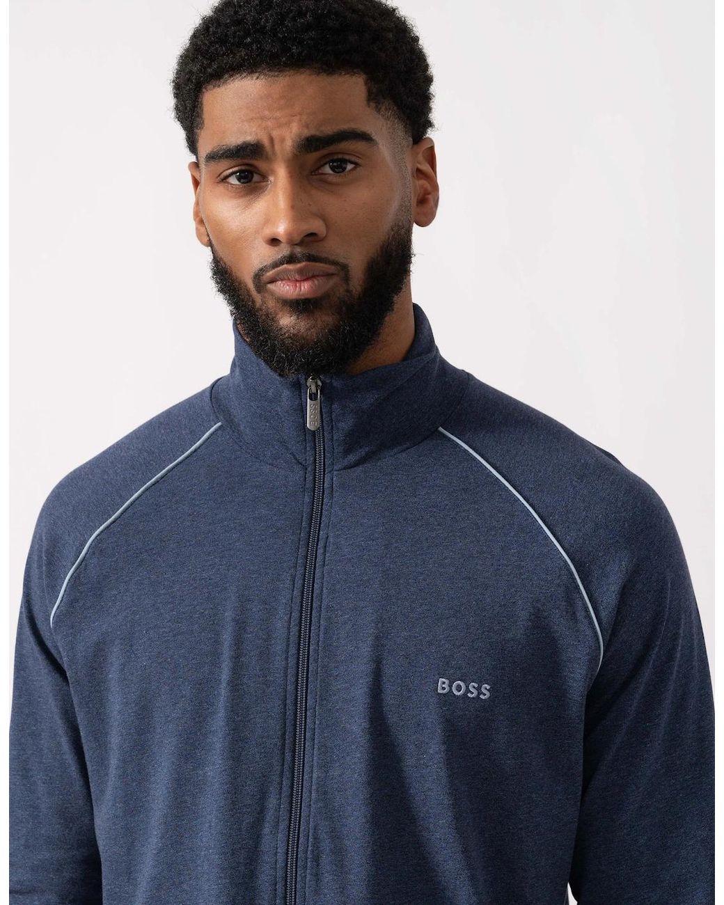 Boss Blue Boss Mix & Match Full Zip Loungewear Jacket for men