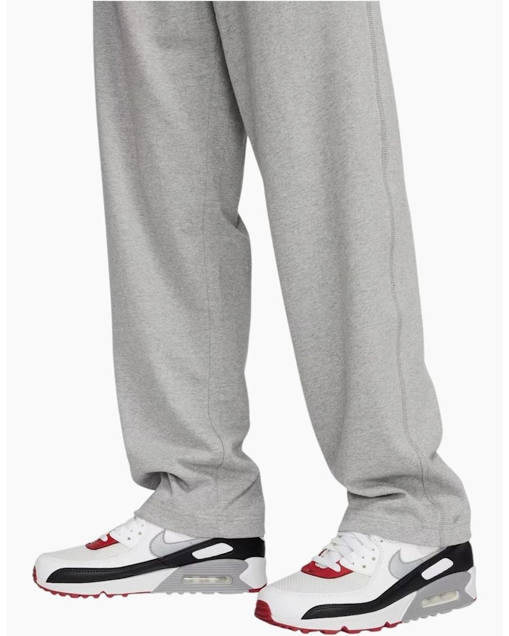 Nike Gray Fq4332 Joggers Knit Open-Hem Sportswear for men