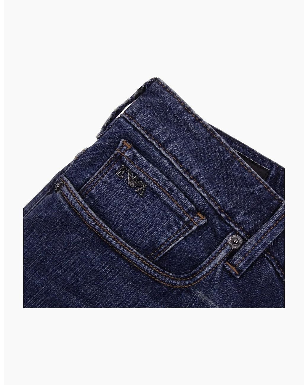 Emporio Armani Blue J06 Slim Fit Light Weight Jean Medium for men