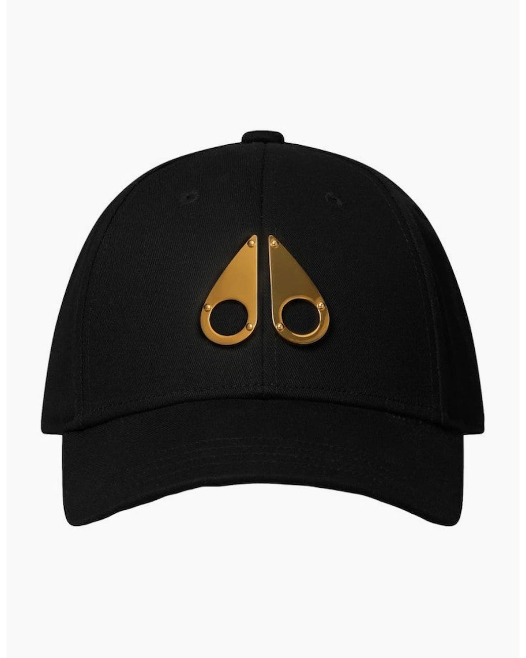 Moose Knuckles Black Logo Icon Cap for men