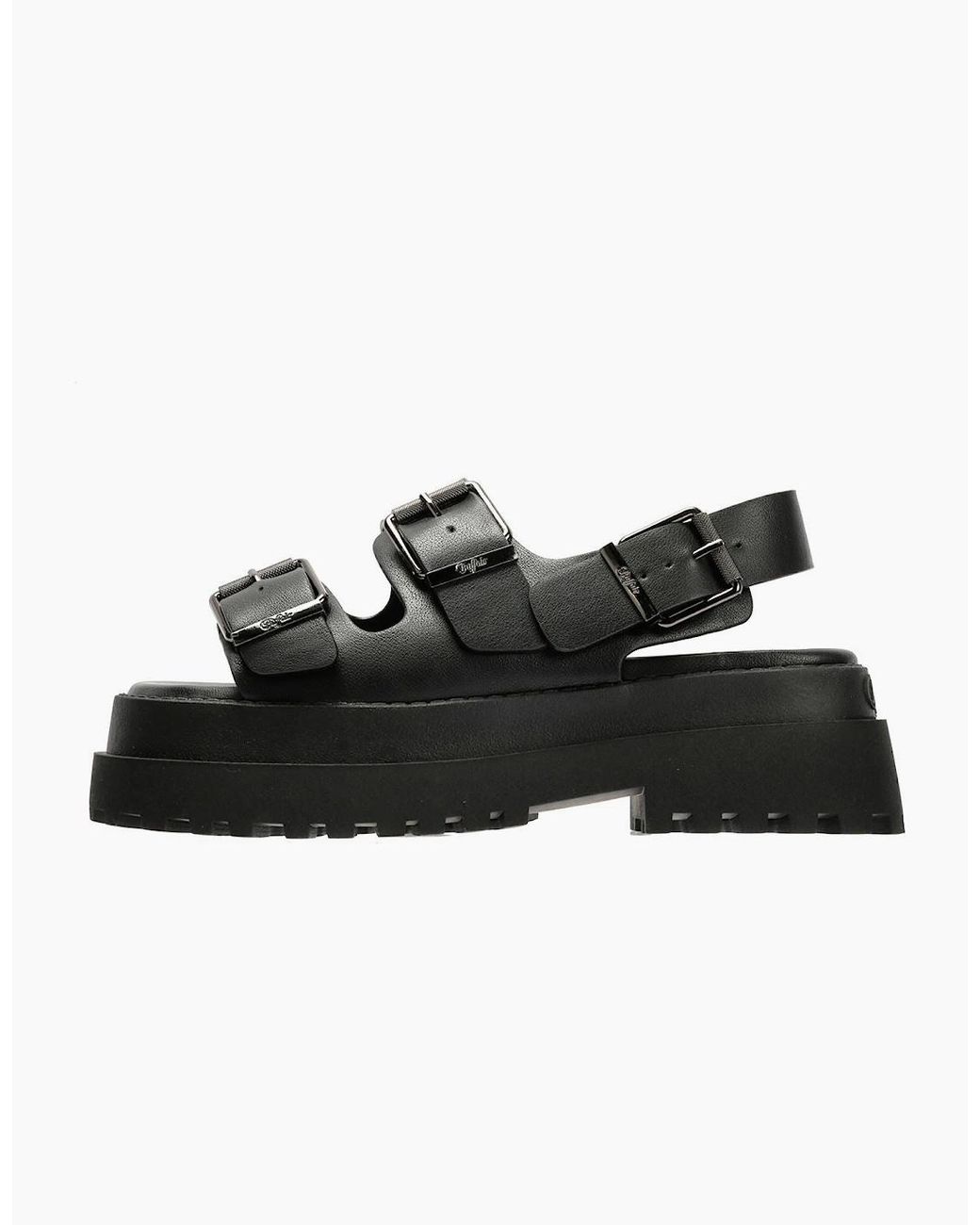 Buffalo Black Pluto Ari Sandals