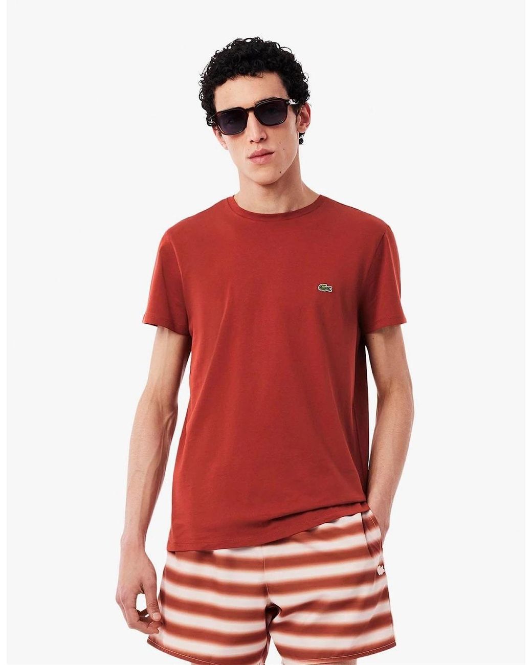 Lacoste Red Pima T Shirt for men