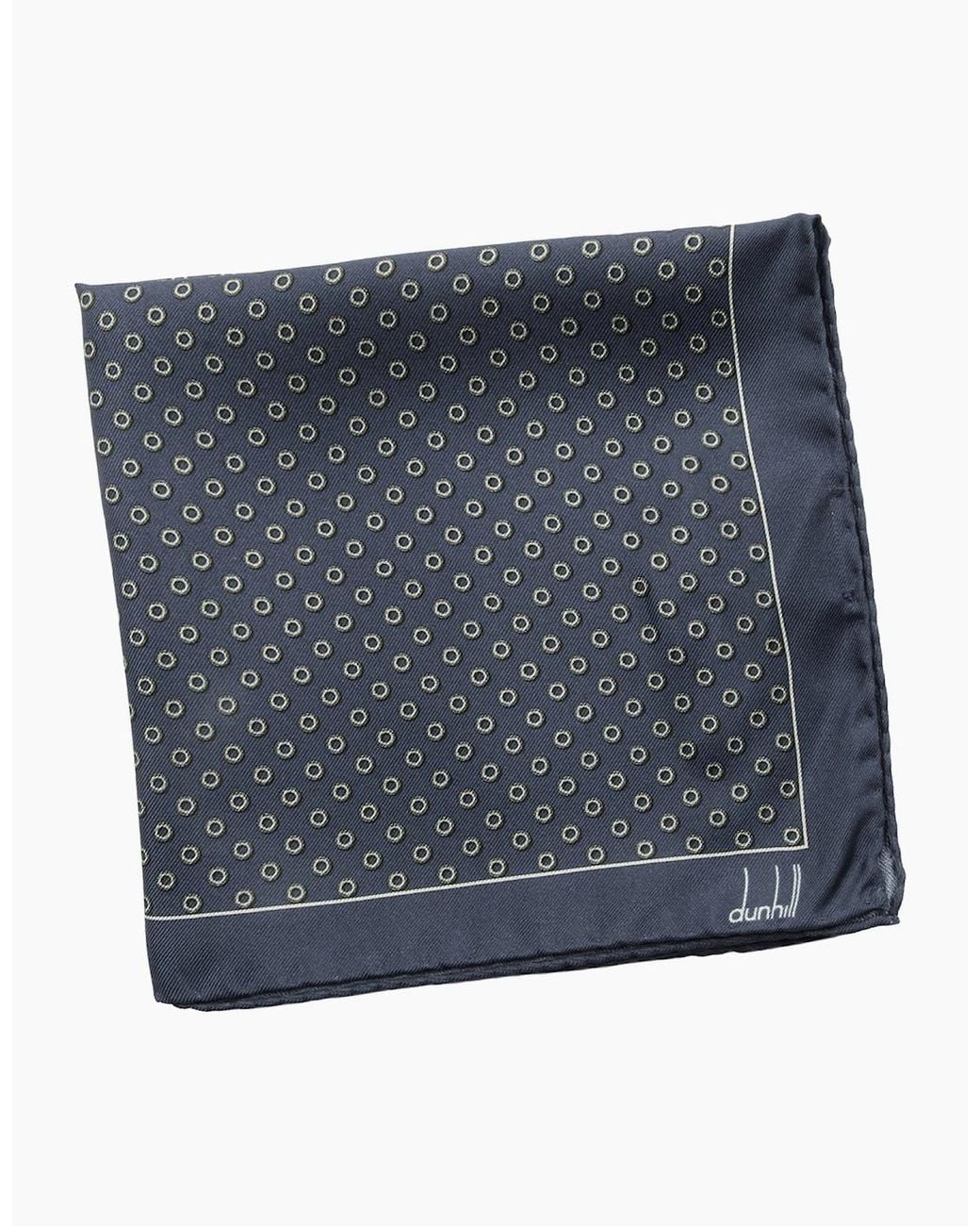 Dunhill Blue Pocket Square for men
