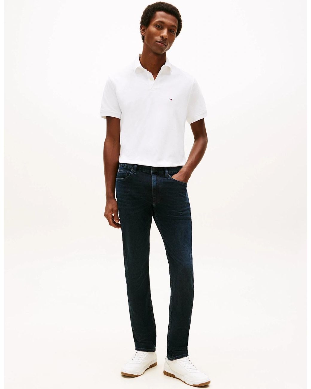 Tommy Hilfiger Black Core Denton Straight Leg Jeans for men