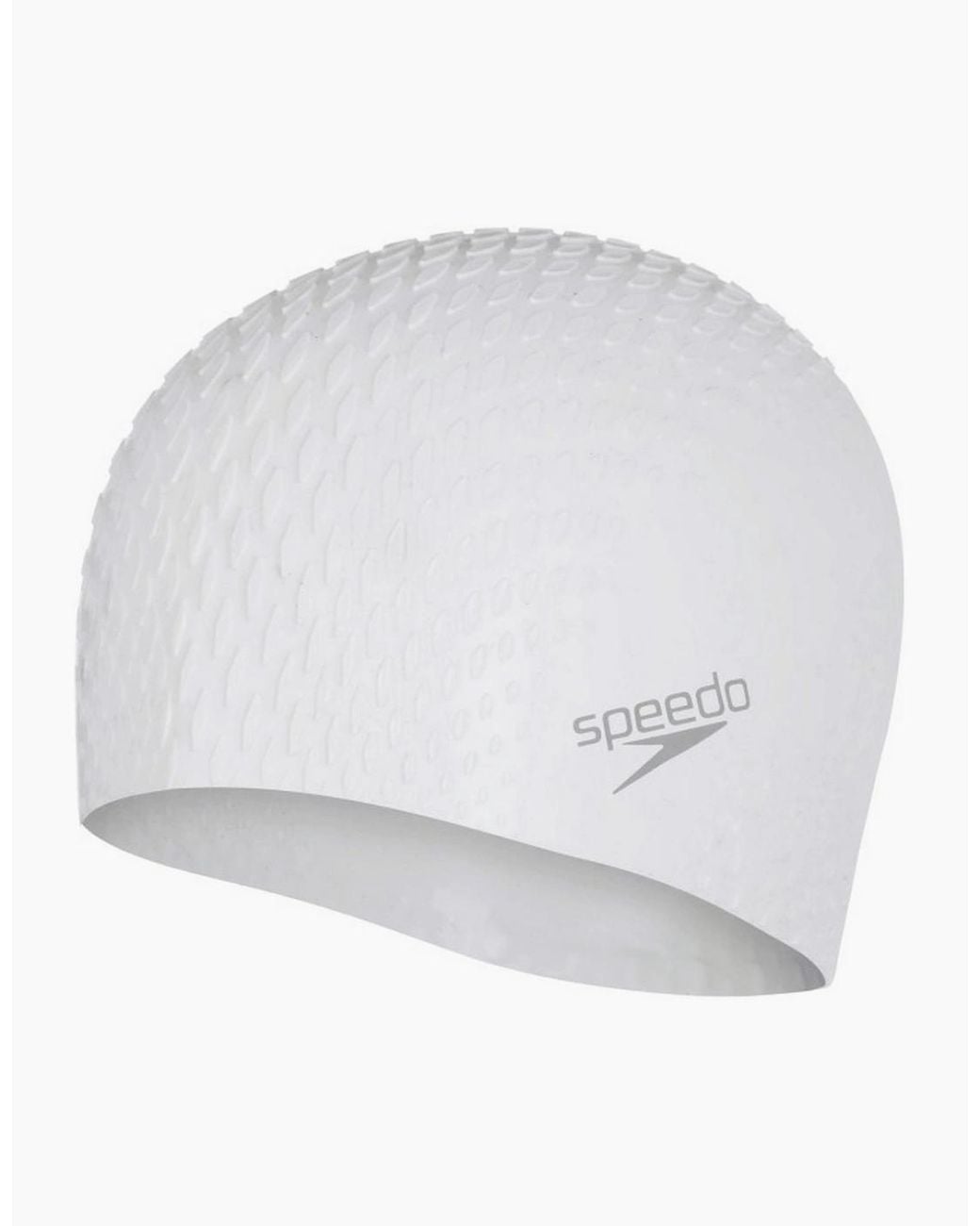 Speedo White Adult Active+ Bubble Swimming Cap