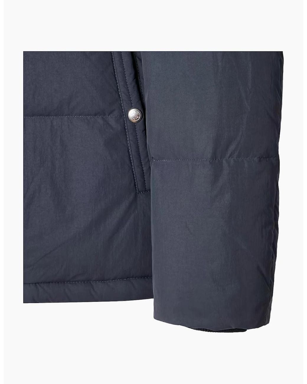 Paul Smith Blue Hooded Down Jacket 49 Dk for men