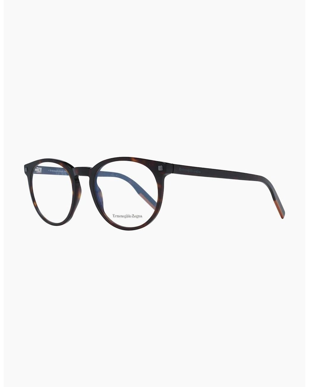Zegna Brown Optical Frame Ez5214 052 52 for men