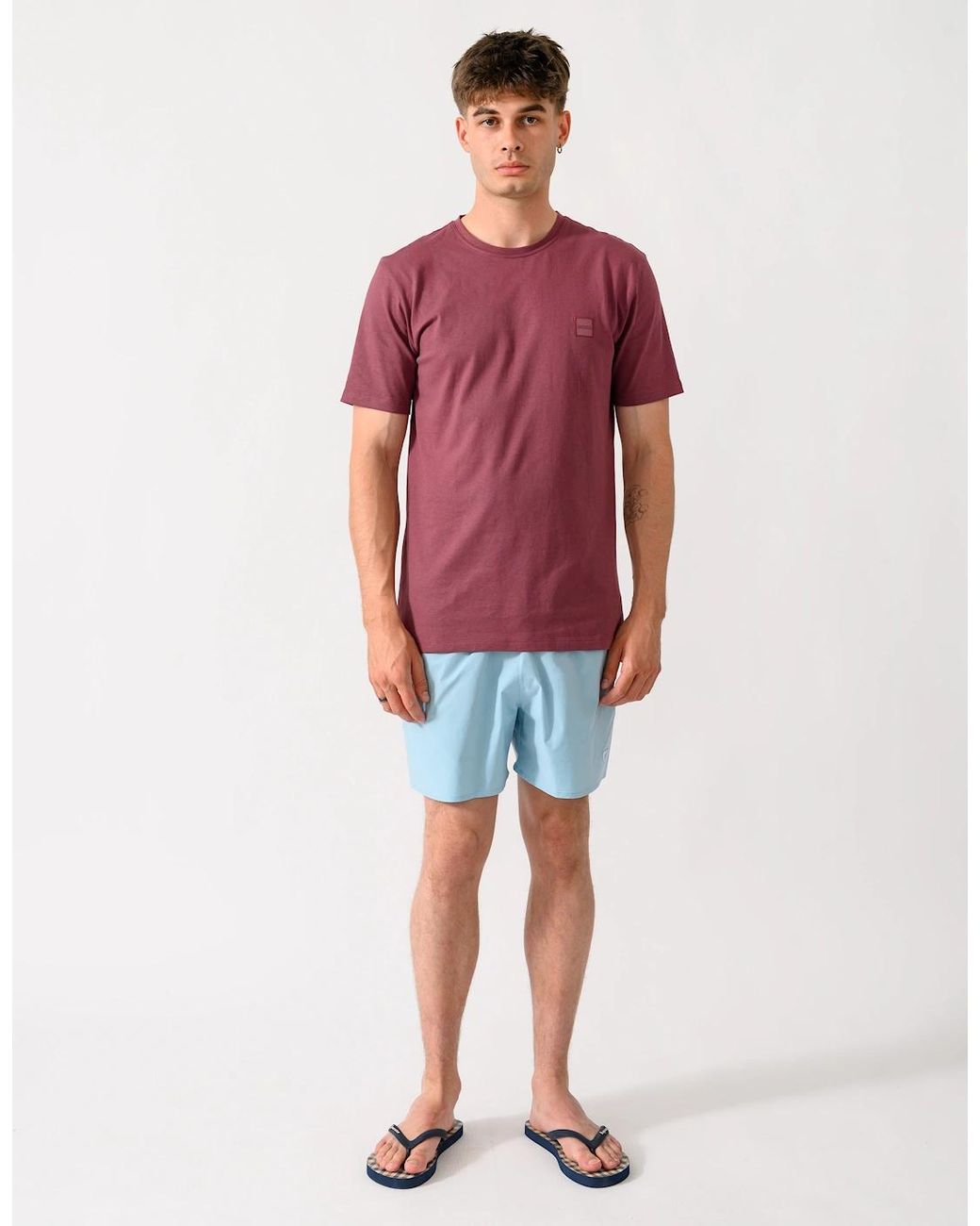 Boss Red Boss Tales Cotton-Jersey T-Shirt With Logo Patch for men