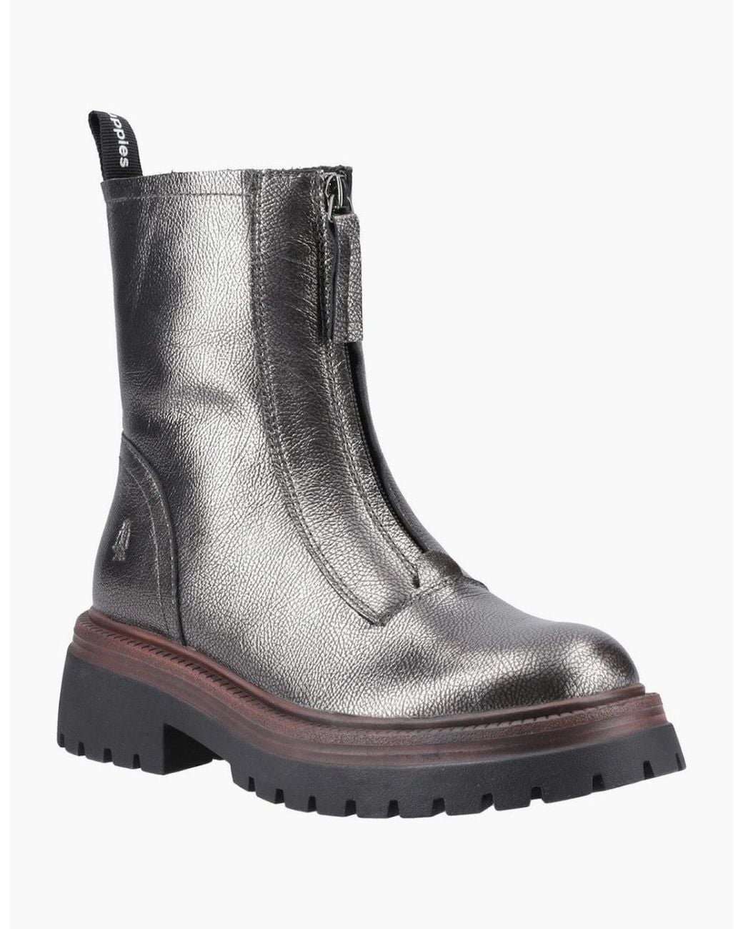 Hush Puppies Metallic Roxanna Zip Boot Ankle Boots