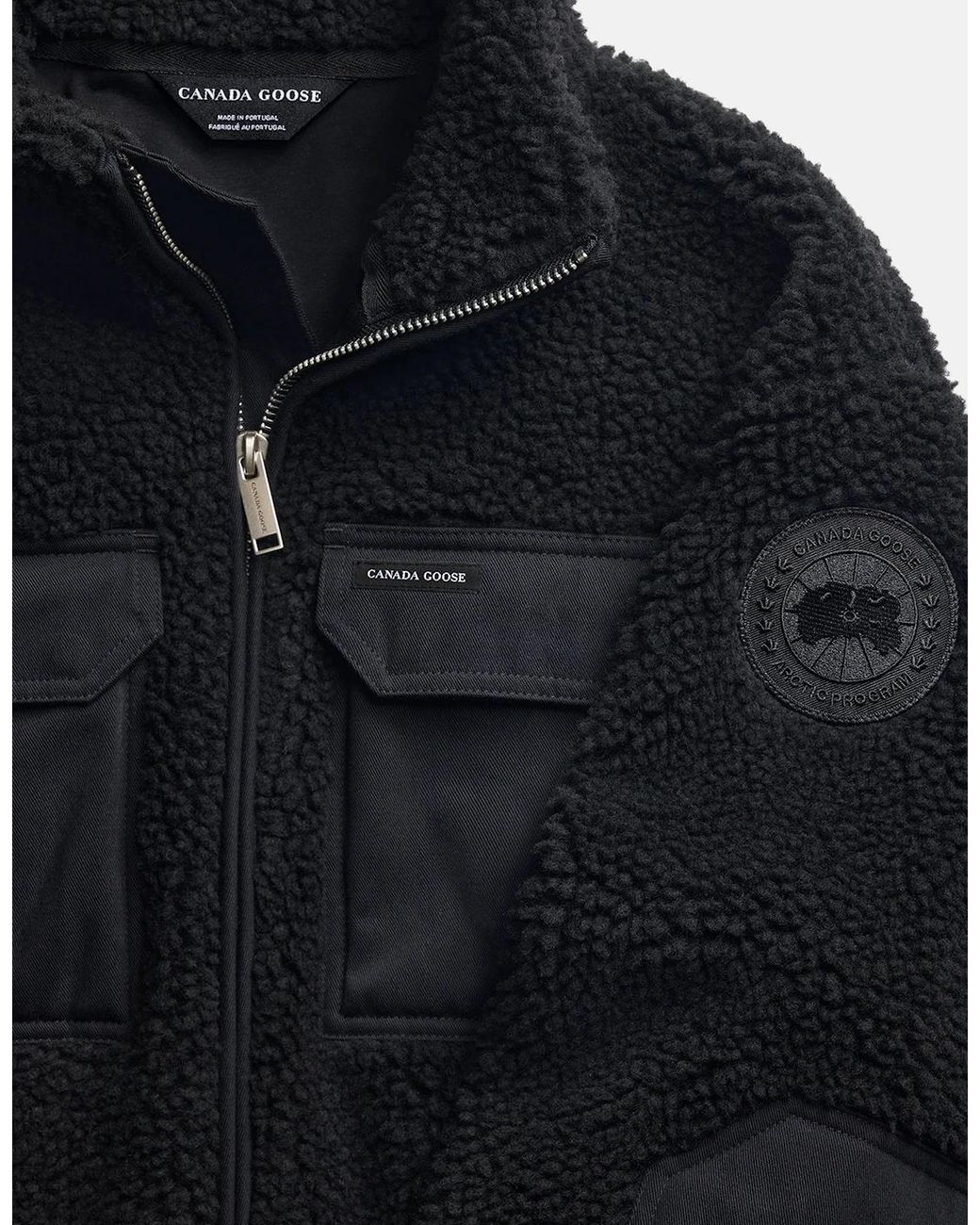Canada Goose Black Harrier Fleece Jacket for men