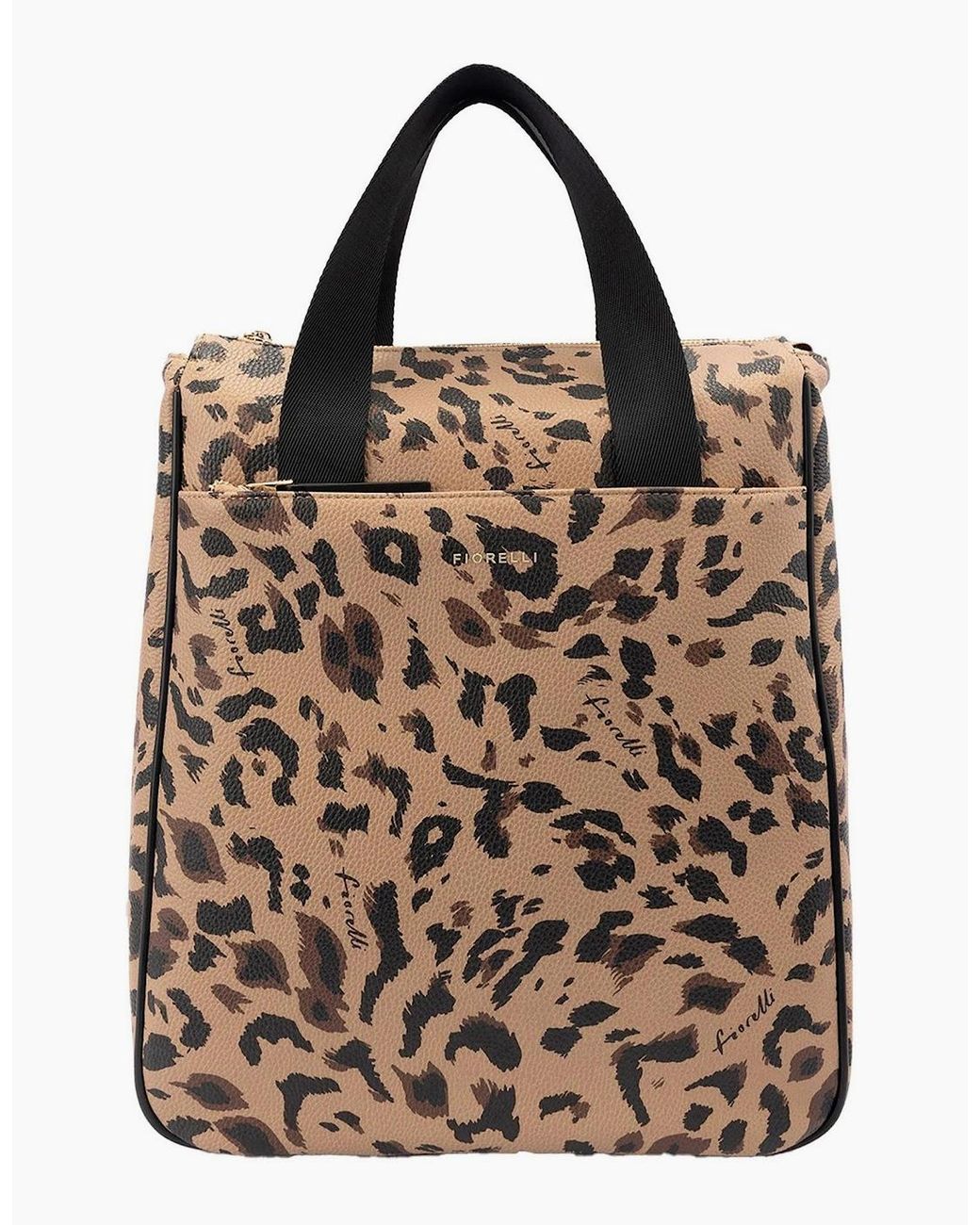 Fiorelli Brown Effie Leopard Patterned Rectangle Shape Backpack