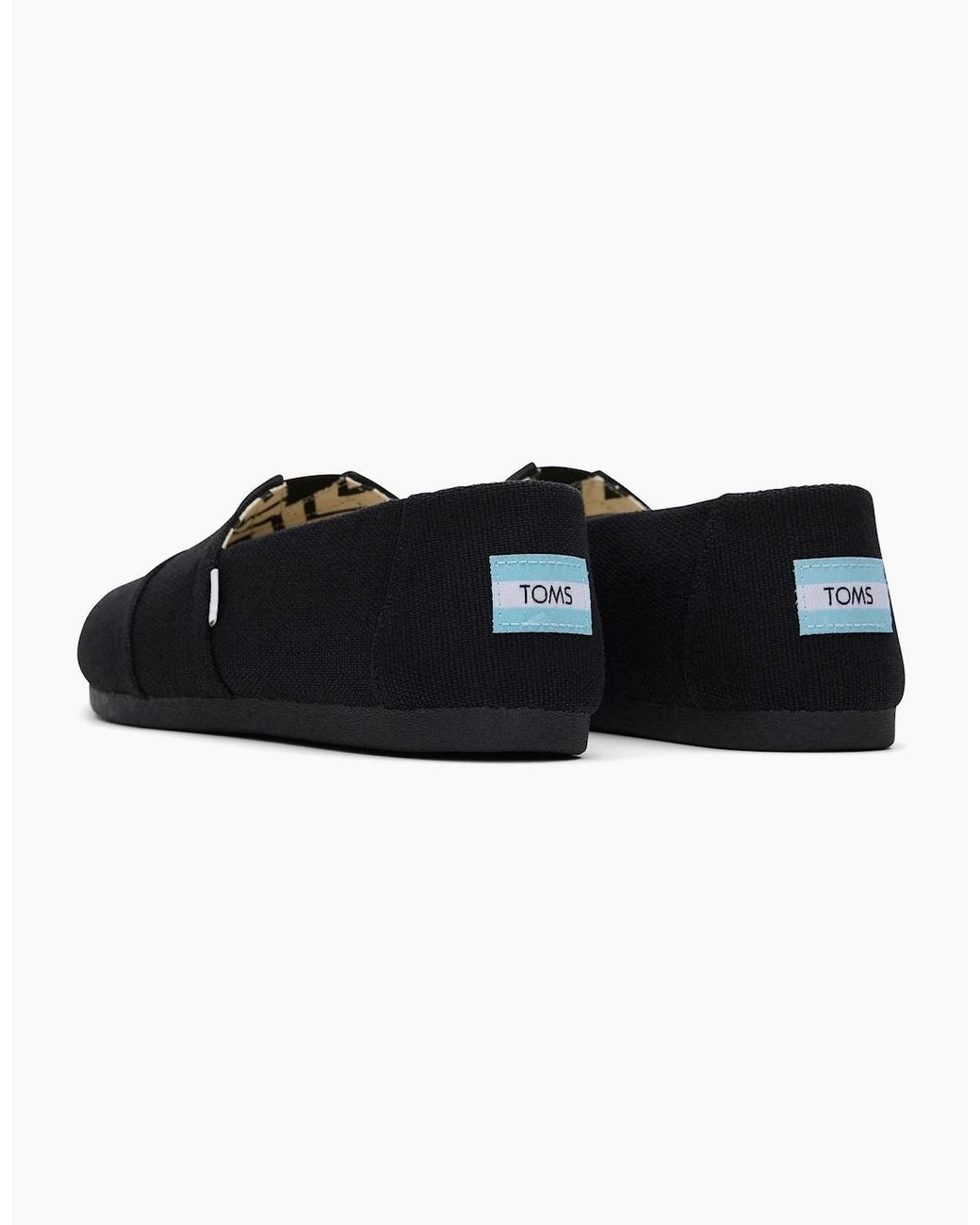 TOMS Black Alpargata Classic Cotton Espadrilles