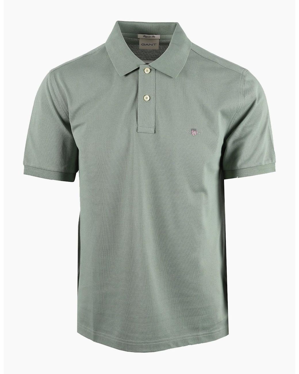 Gant Green Classic Regular Polo Shirt Surplus Mint for men