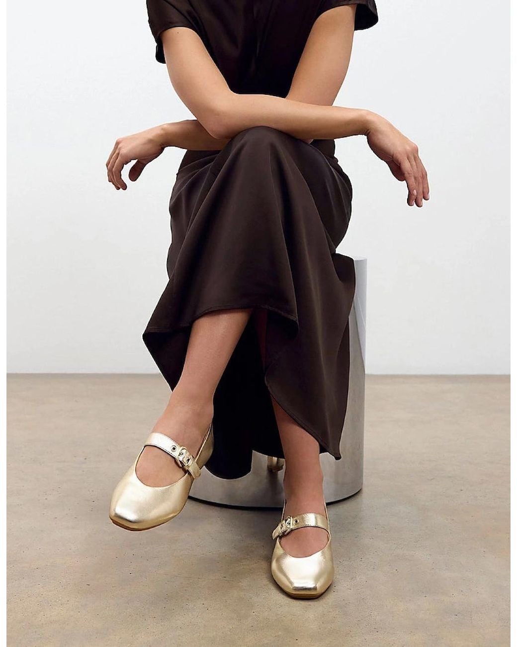 Fitflop White Delicato Leather Mary Jane Shoes