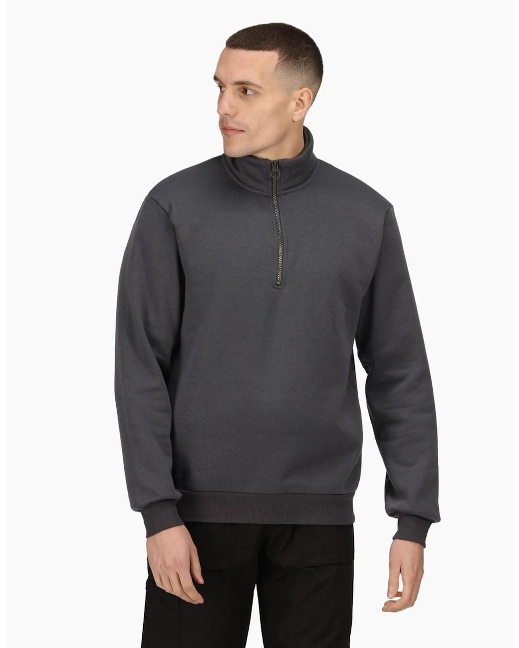 Regatta Gray Professional Quarter Zip Sweatshirt for men