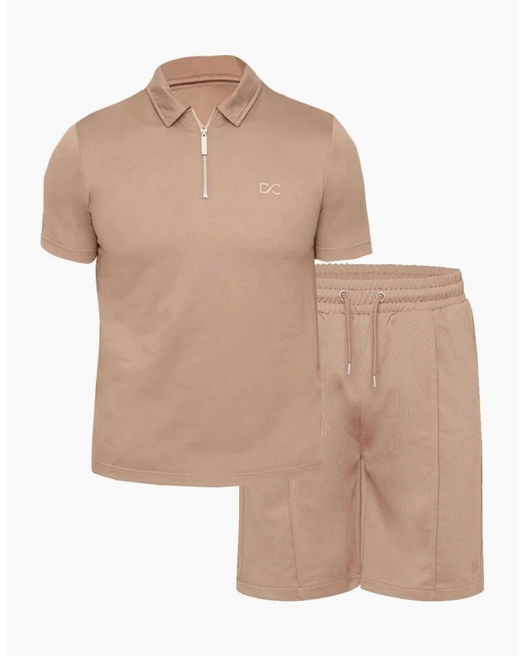 Duck and Cover Natural Medford Collared Neck Short Sleeve Shirt And Set for men