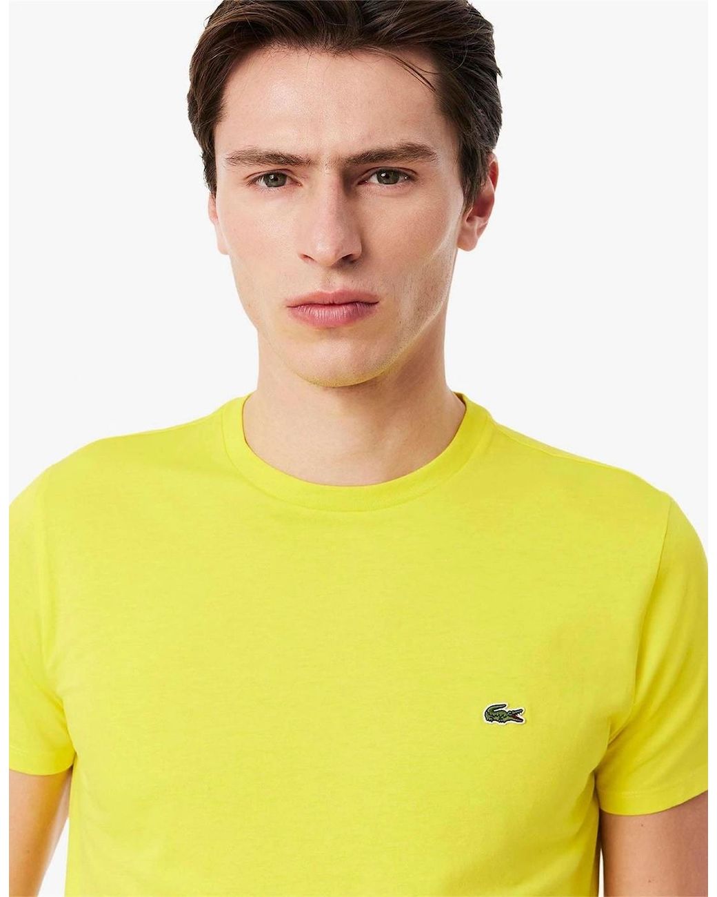 Lacoste Yellow Pima T Shirt for men