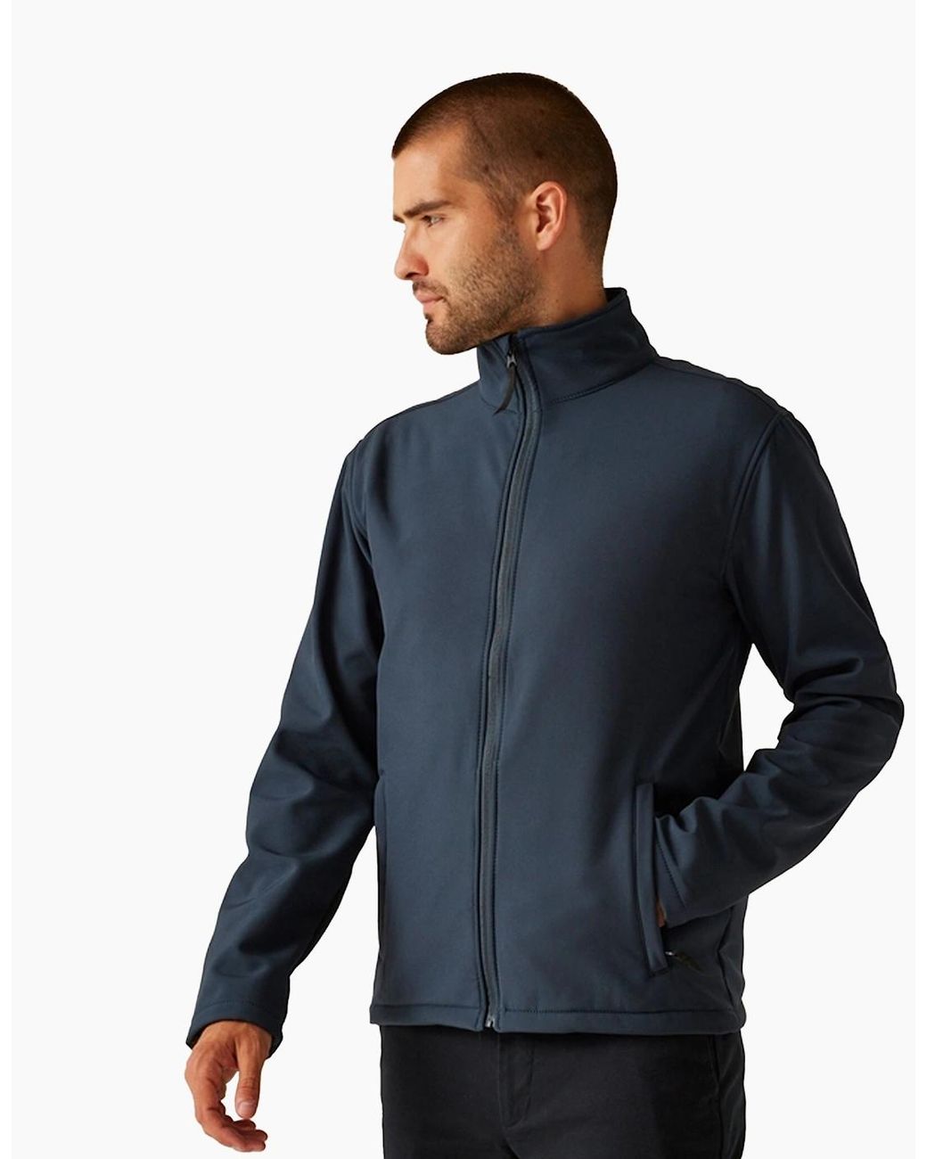 Regatta Blue Professional Reid Softshell Wind Resistant Water Repellent Jacket for men