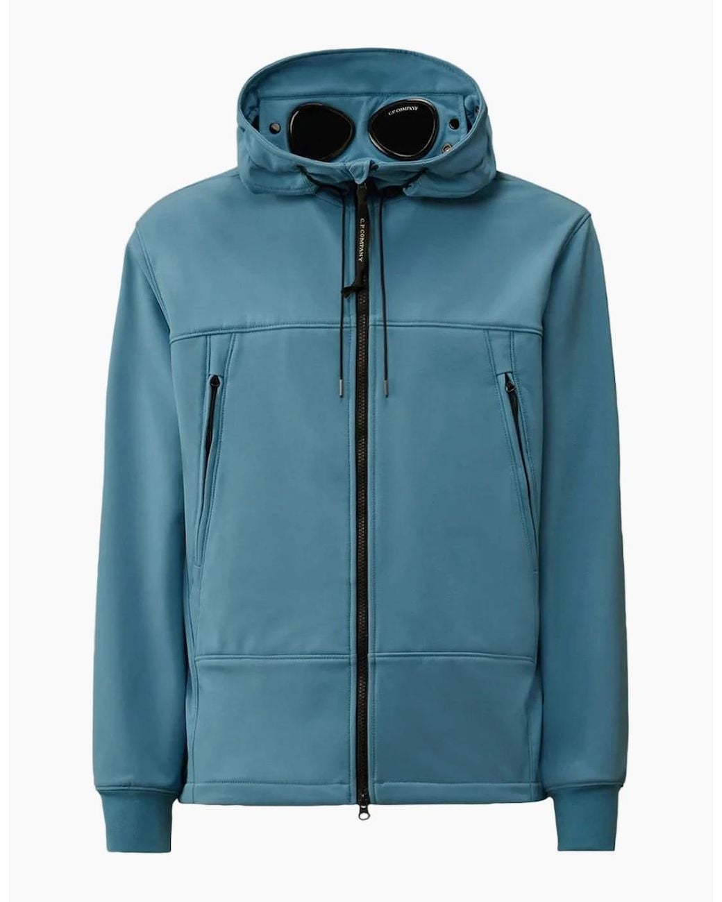 C P Company Blue Shell-R Goggle Jacket for men