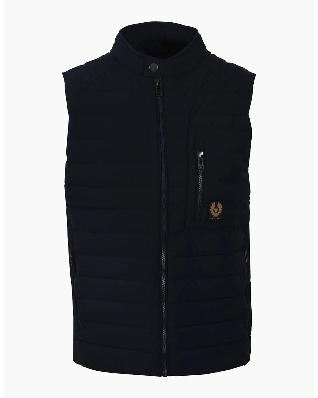 Belstaff Blue Chassis Gilet Dark Ink for men