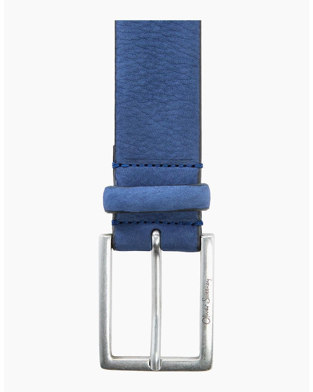 Oliver Sweeney Blue Nubuck Belt for men
