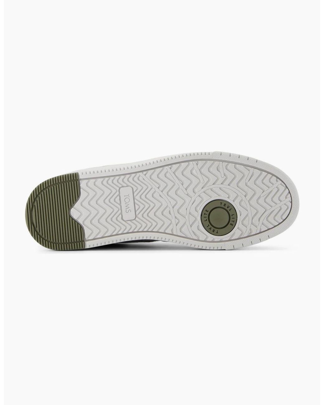 TOMS Green Trvl Lite Court Textured Lace Up Smart Shoes for men