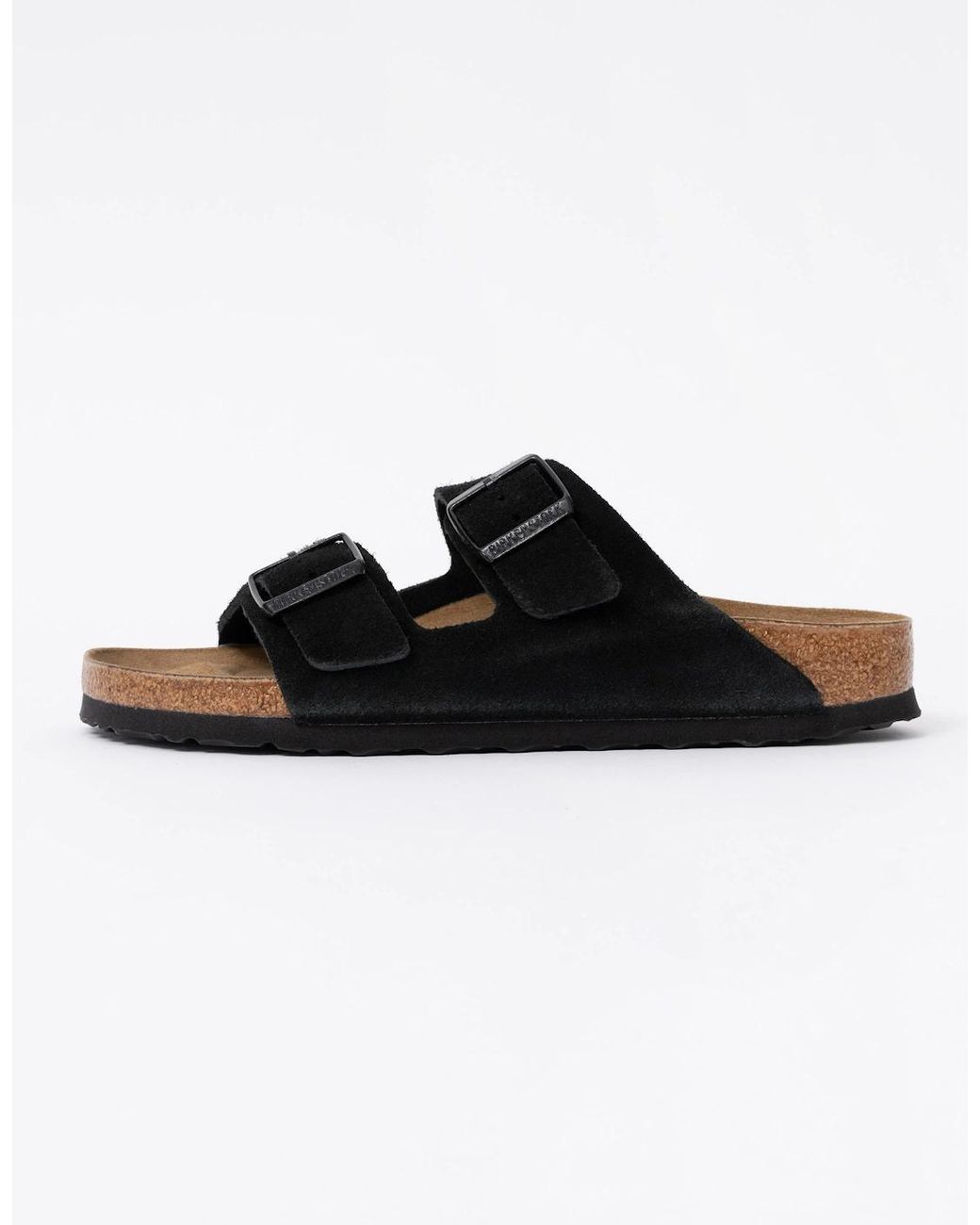 Birkenstock Arizona Black Suede Leather Sandals