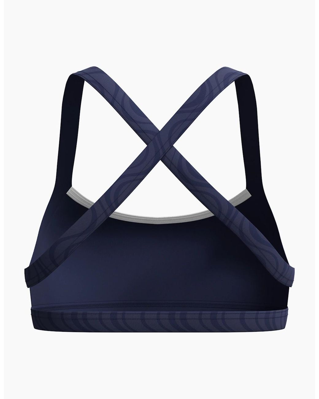 Speedo Blue Ladies Textured Cross Back Bikini Top