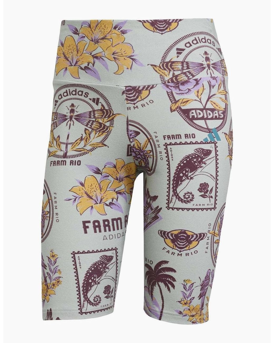 Adidas Gray Farm Bike Graphic Compression Biking Shorts