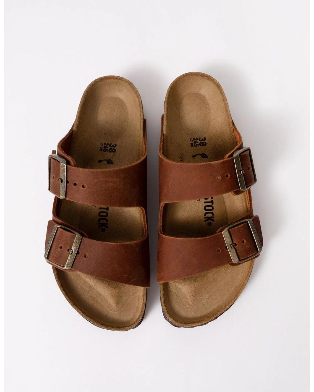 Birkenstock Arizona Brown Oiled Natural Leather Sandals