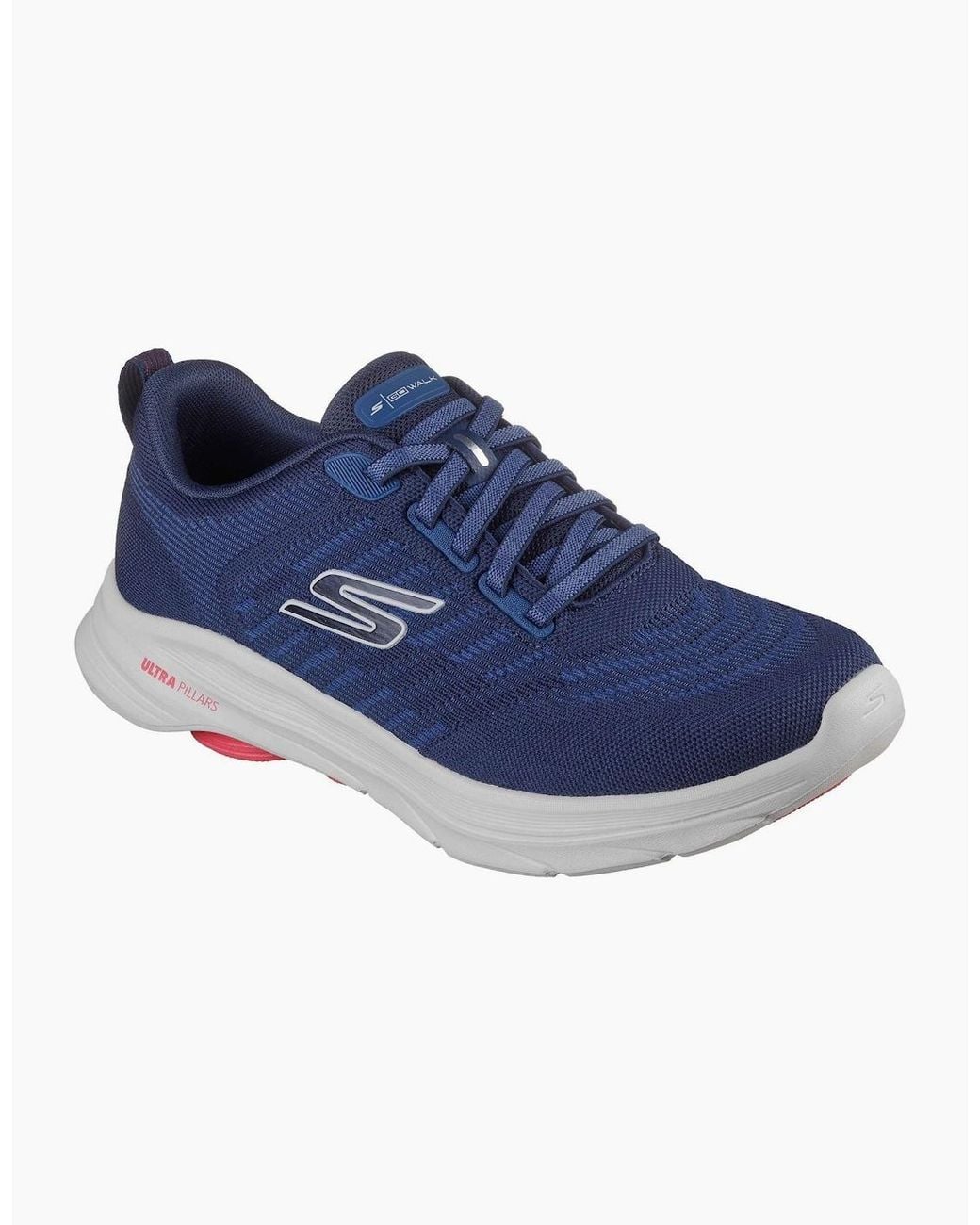 Skechers Go Walk Blue 8 Day Textile Standard Trainers for men
