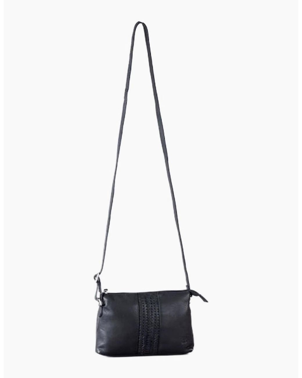 Lakeland Leather Black Eden Crossbody Bag