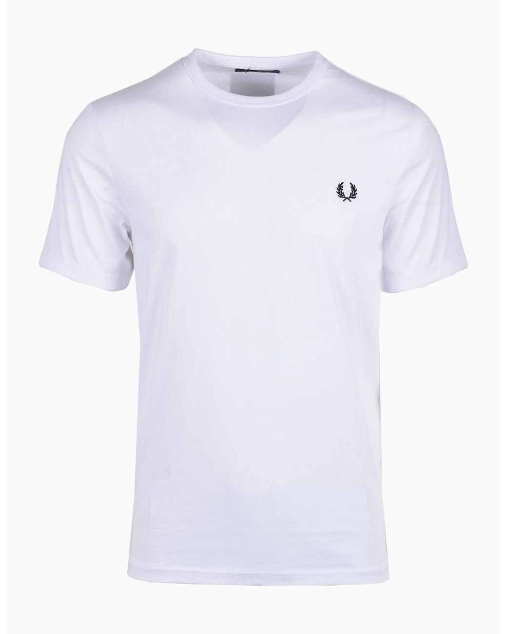 Fred Perry White Ringer T-Shirt for men