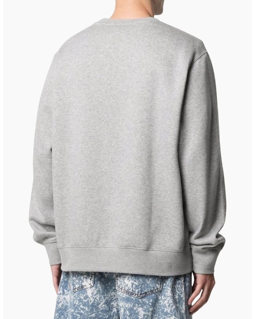 Nike Gray Logo Crewneck Sweater for men