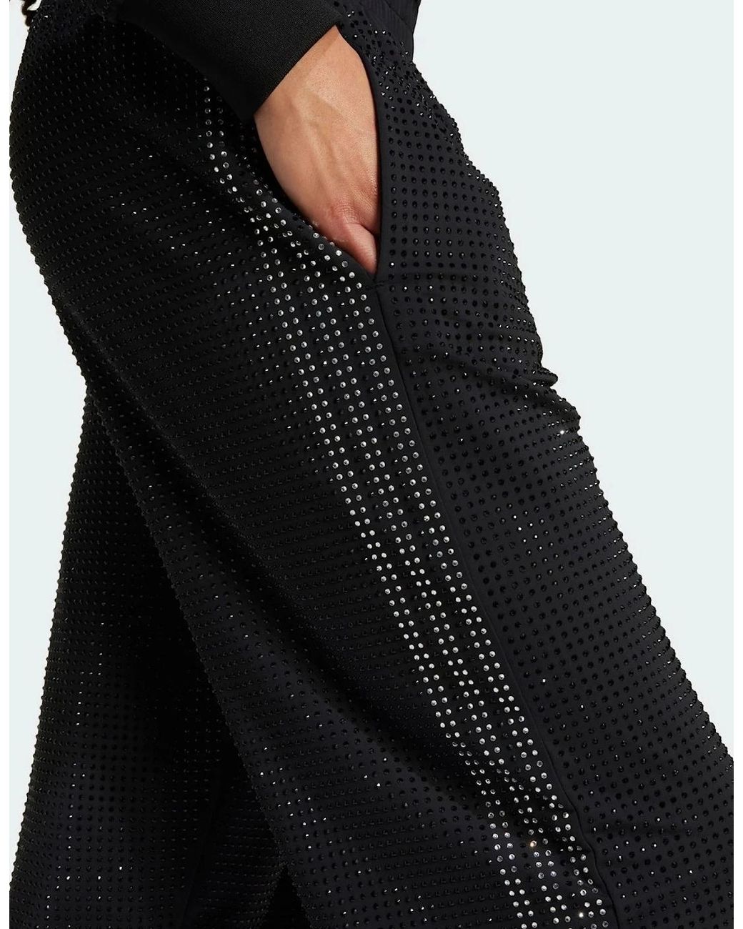 Adidas Black Originals Rhinestone Trackpants