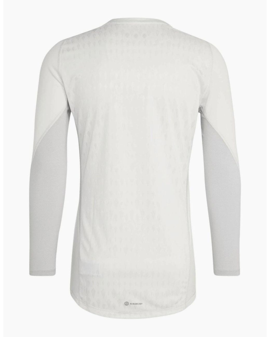 Adidas White Jersey V-Neck Long Sleeve Raglan Athletic Top for men