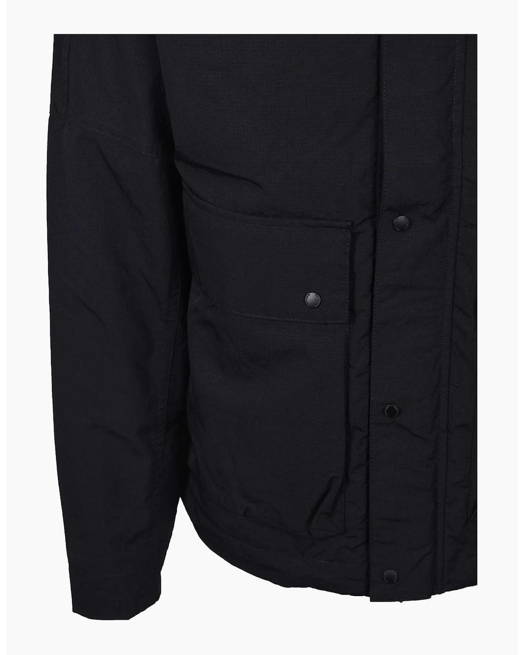 Fred Perry Blue Cropped Ripstop Parka for men