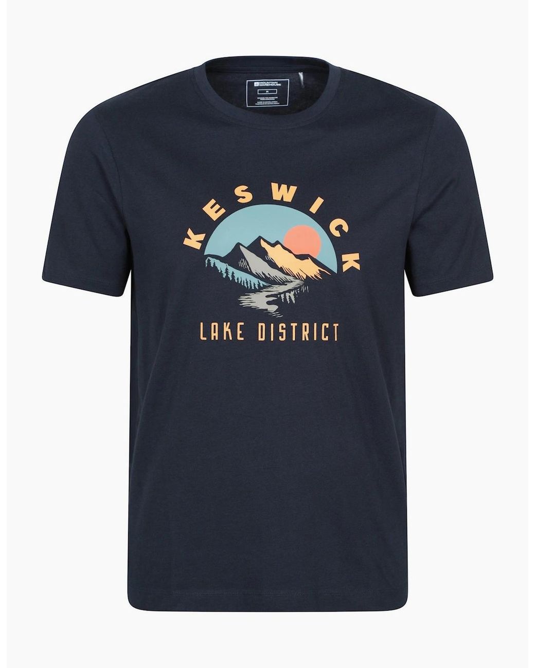 Mountain Warehouse Blue Keswick Short-Sleeved T-Shirt for men