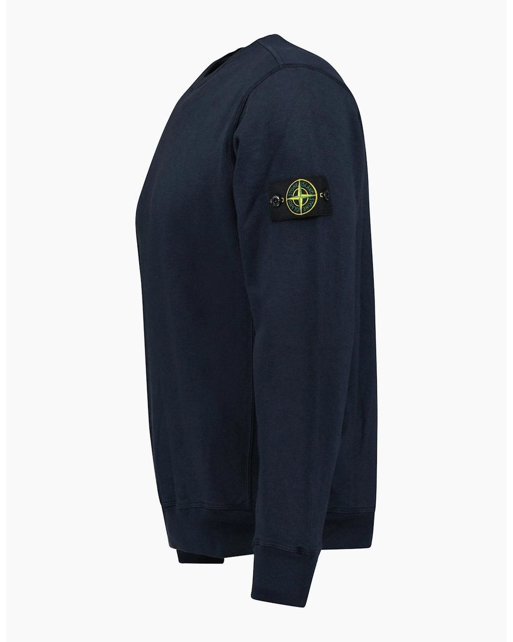 Stone Island Blue Malfie 'Old Effect' Sweatshirt for men