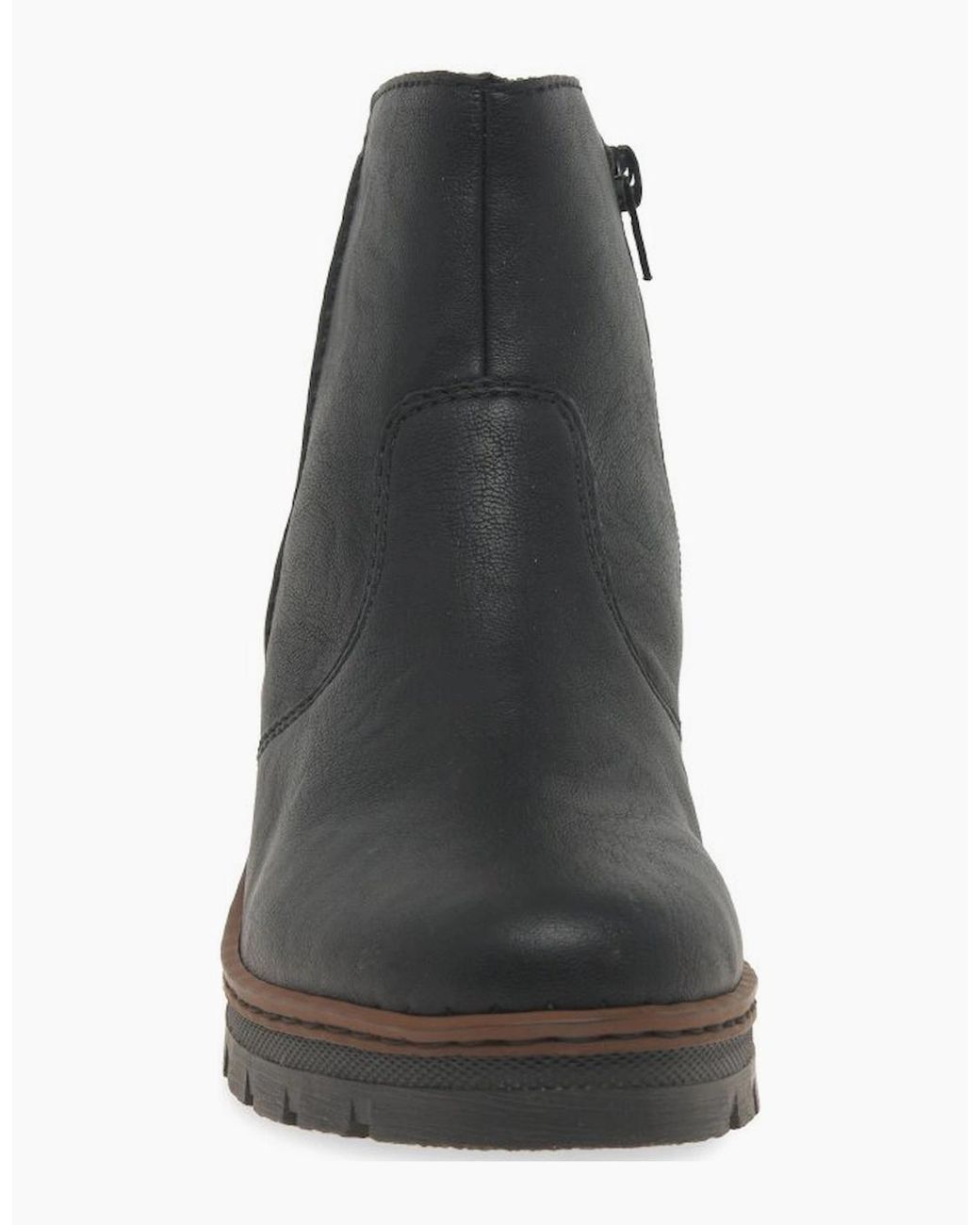 Rieker Black Capital Ankle Boots
