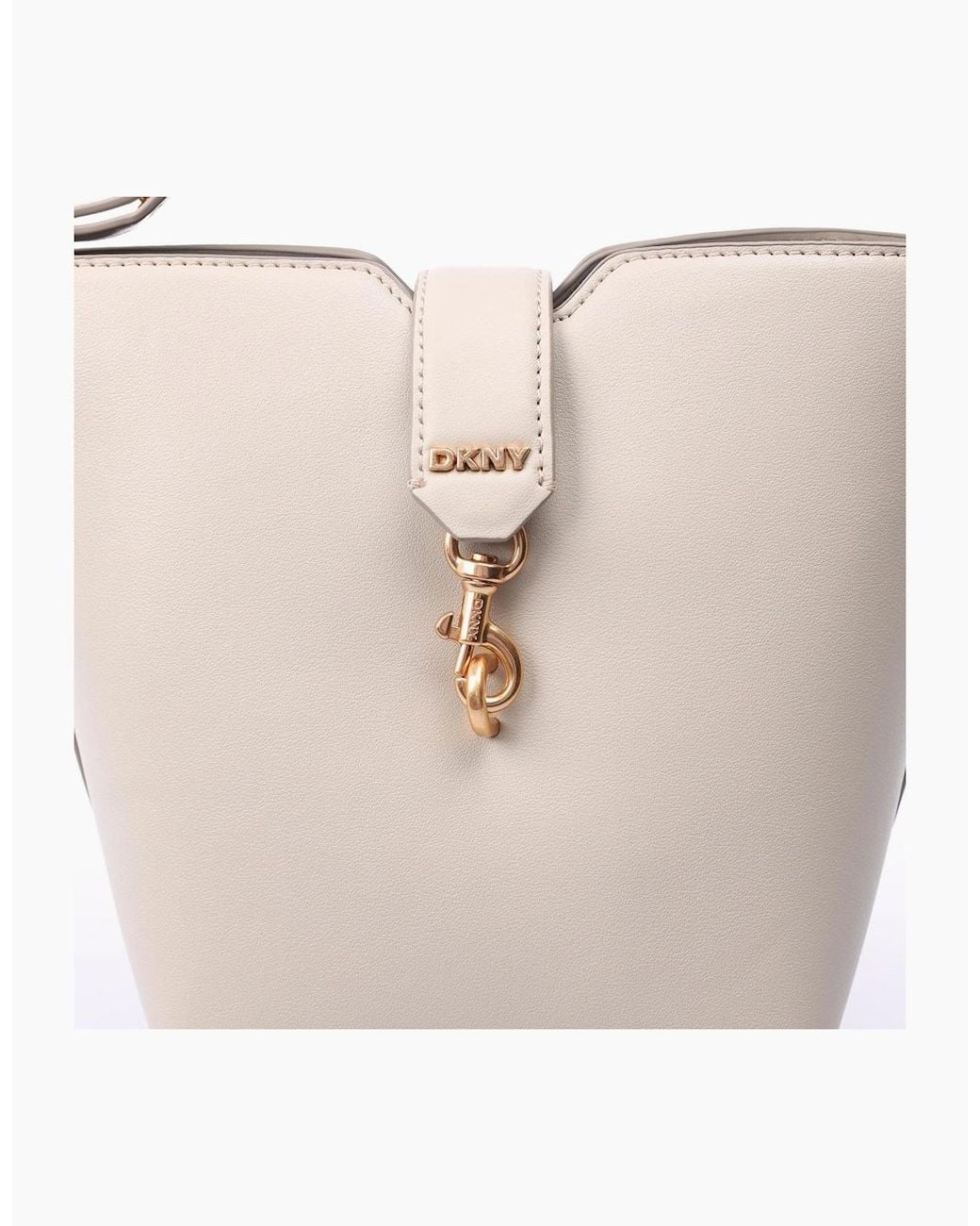 DKNY White Taira Bucket Bag